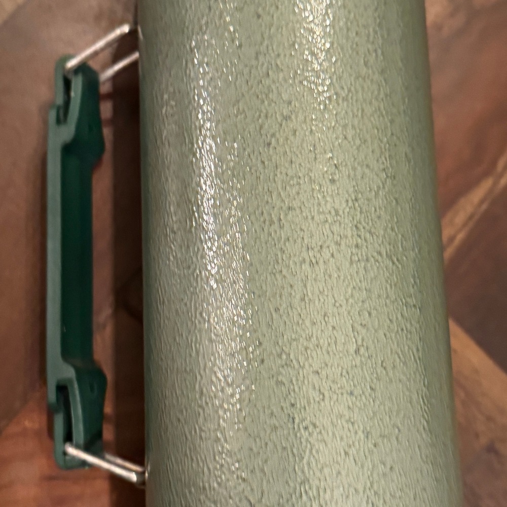 Vintage Aladdin Stanley A-944DH Hammertone Green 1 Quart Vacuum Thermos Bottle - Picture 7 of 16